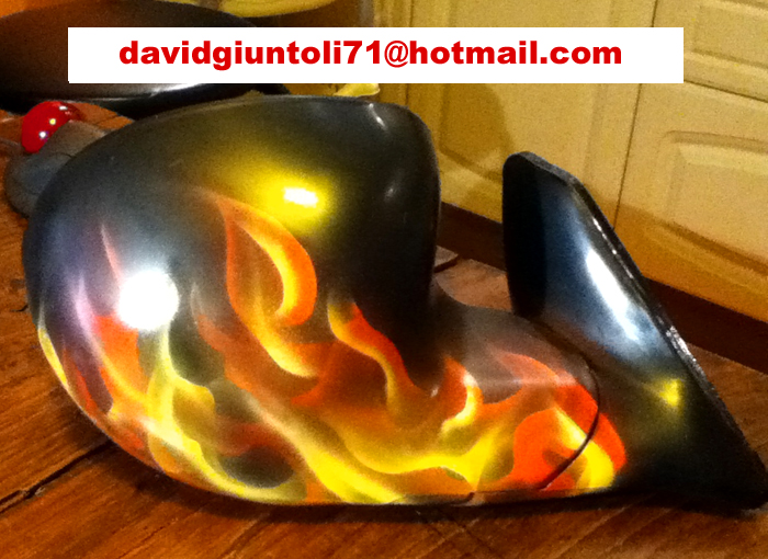 David Giunyoli's True Flames Real Fire Airbrushiing Art #1